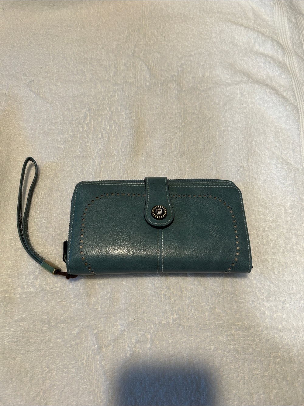 Teal Wristlet Wallet western bohemian minimalist